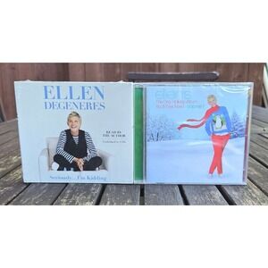 Ellen DeGeneres Sealed CD Audiobook Bundle Holiday Album Seriously Im Kidding